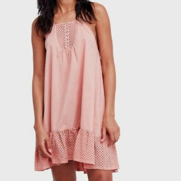 Free People Dresses & Skirts - Free People Peach Ruffle Detail Top